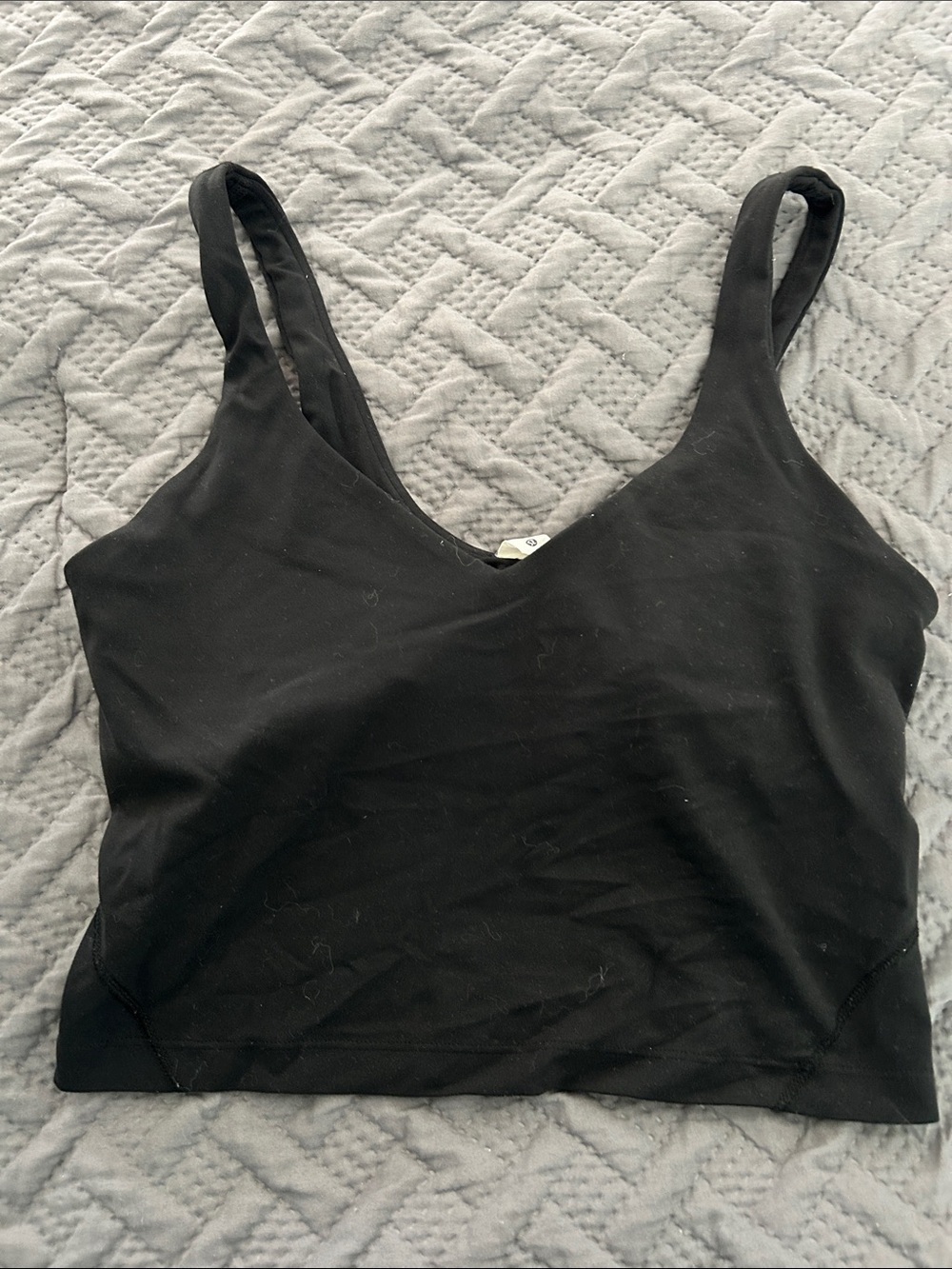 lululemon athletica Black V-Neck Crop Camisole